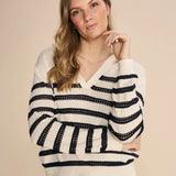 Mos Mosh | Rora Stripe Knit ~ Ecru