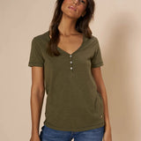 Mos Mosh | Astin Basic Tee ~ Burnt Olive