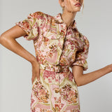 Winona | Vaughn Belted Dress ~ Vintage Floral