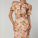 Winona | Vaughn Belted Dress ~ Vintage Floral