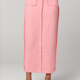 Winona | Kleo Frayed Skirt ~ Baby Pink