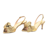 Guilhermina | Bow Heel ~ Dourado