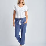 Cloth+Paper+Scissors | Casual Linen Pant ~ Denim