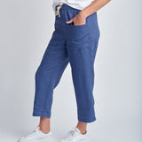 Cloth+Paper+Scissors | Casual Linen Pant ~ Denim