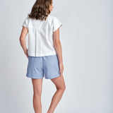 Cloth+Paper+Scissors | Stripe Cotton Shorts ~ Navy/White