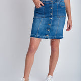 Cloth+Paper+Scissors | Denim Knee Length Skirt