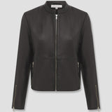 Caravan & Co. ~ Hudson Leather Bomber Jacket ~ Black