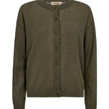 Mos Mosh | Alyce Linen Cardigan ~ Dusty Olive