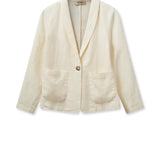 Mos Mosh | Amelina Linen Blazer ~ Ecru