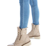 Carmela | Combat Boot ~ Stone