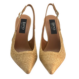 Neo | LHeel Rafia ~ Natural/Camel