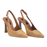 Neo | LHeel Rafia ~ Natural/Camel