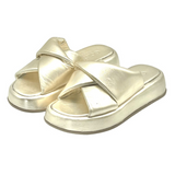 Goldie the Label | Lia Slide ~ Metallic Gold