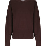 Morrison | Oliver Merino Rib Pullover ~ Chocolate