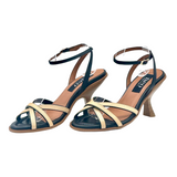 Neo | Multi Heel ~ Negro/Beige