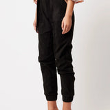 Once Was | Lyra Faux Suede Jogger ~ Black