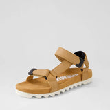 Rollie | Sandal Tooth Wedge ~ Soft Tan