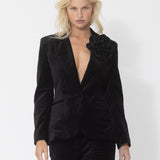 Joey the Label | Velvet Ringmaster Blazer ~ Black