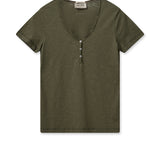 Mos Mosh | Astin Basic Tee ~ Burnt Olive