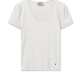 Mos Mosh | Lani O-SS Rib Tee ~ White