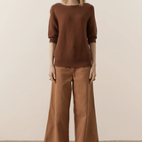 POL | Orwell Knit Ribbed Tee ~ Toffee