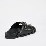 Sol Sana | Thea Slide ~ Black/Silver