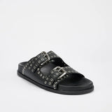 Sol Sana | Thea Slide ~ Black/Silver