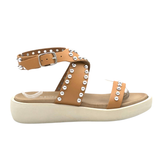 Sempre Di | Stud Sandal ~ Pelle Taupe