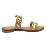 Sempre Di | Stud Slide ~ Camel