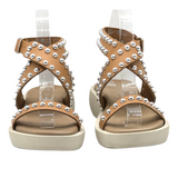 Sempre Di | Stud Sandal ~ Pelle Taupe