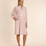 Two-T's | Sheer Check Dress ~ Spring Pink