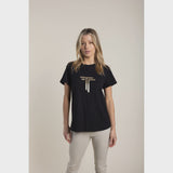 Two-T's | Logo Sequin Shirt ~ Black