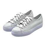 Keds | Triple Kick ~ Metallic Tex/Silver