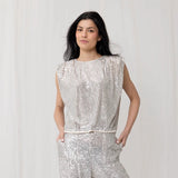 Joey the Label | Venus Sequin Top ~ Silver