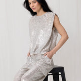 Joey the Label | Venus Sequin Top ~ Silver