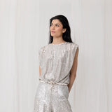 Joey the Label | Venus Sequin Top ~ Silver