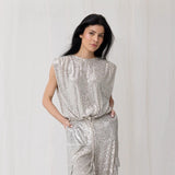 Joey the Label | Venus Sequin Top ~ Silver