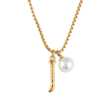 Zahar | Pearl Letter Necklace ~ J