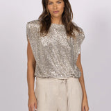 Joey the Label | Venus Sequin Top ~ Silver