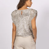 Joey the Label | Venus Sequin Top ~ Silver